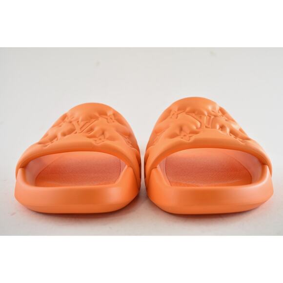 Louis Vuitton Waterfront Mule Bubble Monogram Orange Slide Sandal UK 9 US 10 11 - Picture 8 of 13